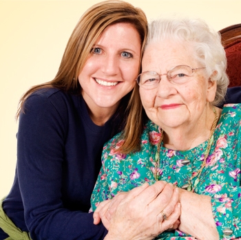 Carer with Elderly Mother